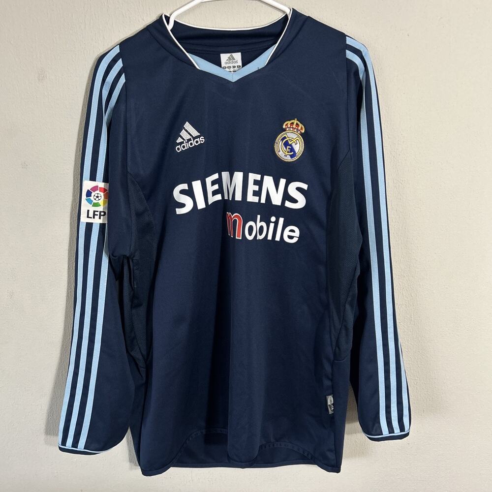 Vintage Adidas Real Madrid Cristiano Ronaldo Long Sleeve Jersey #9 XL Climalite